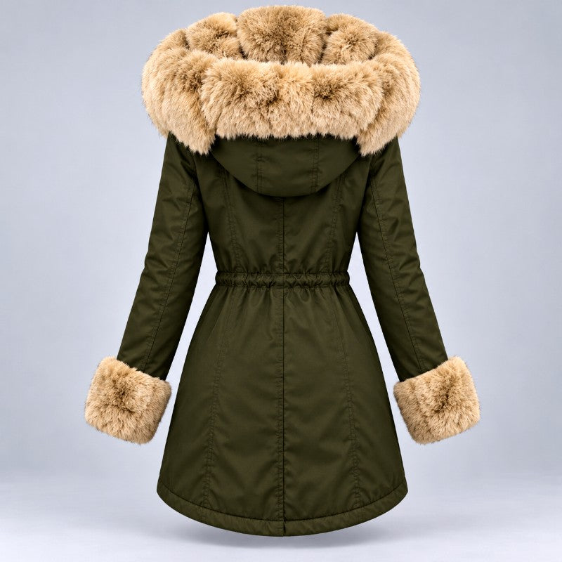 Rhiana - Women's Faux Fur Hooded Winter Parka 4
