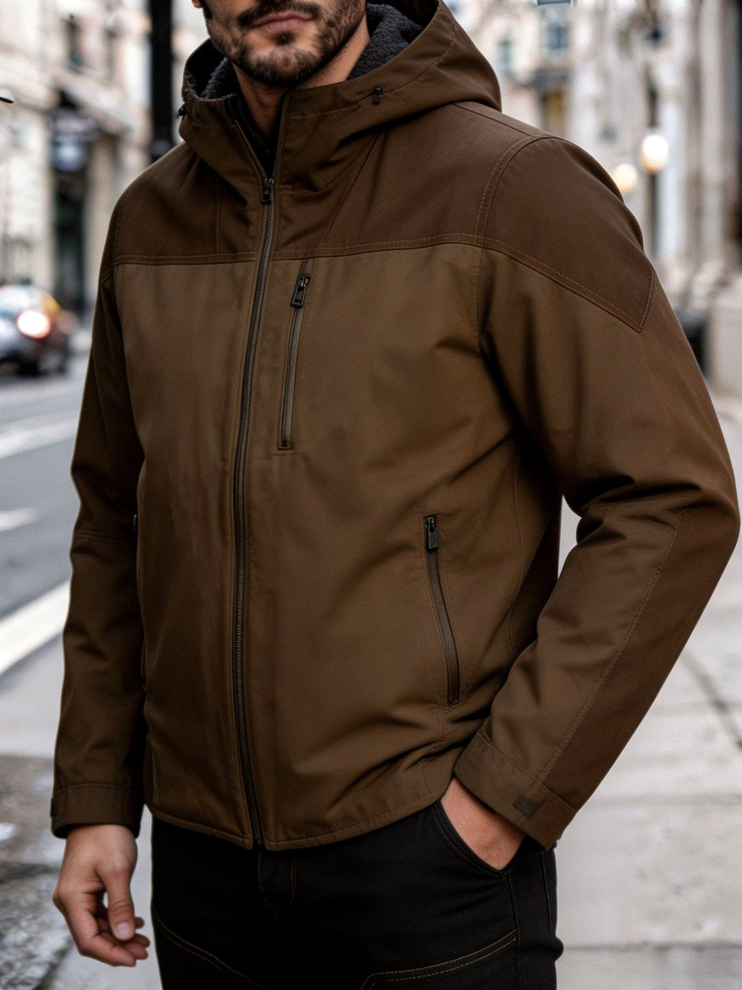 River – Men’s Zip-Up Jacket with Chest Pocket 2