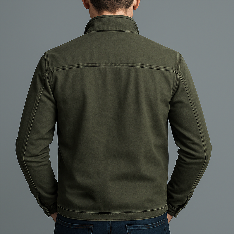 Roland - Men's Utility Bomber Jacket with Dual Chest Zippers