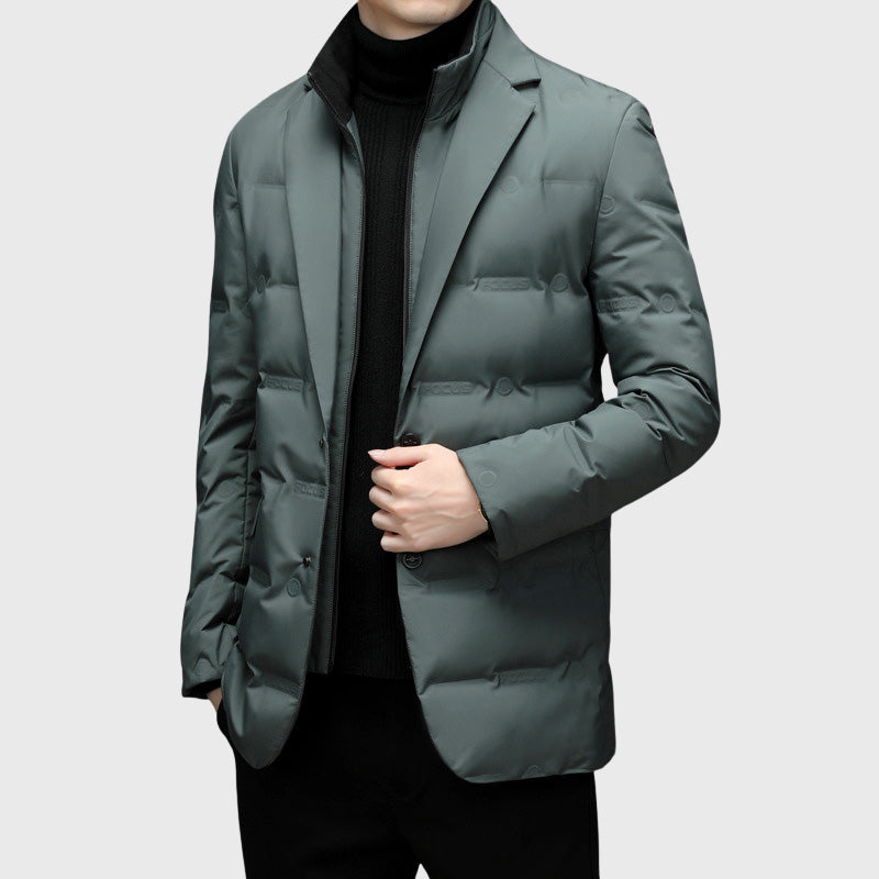Ron - Men's Duck Down Puffer Windbreaker Blazer 