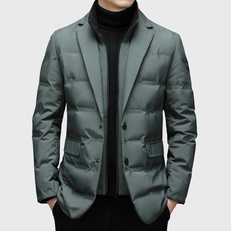 Ron - Men's Duck Down Puffer Windbreaker Blazer 