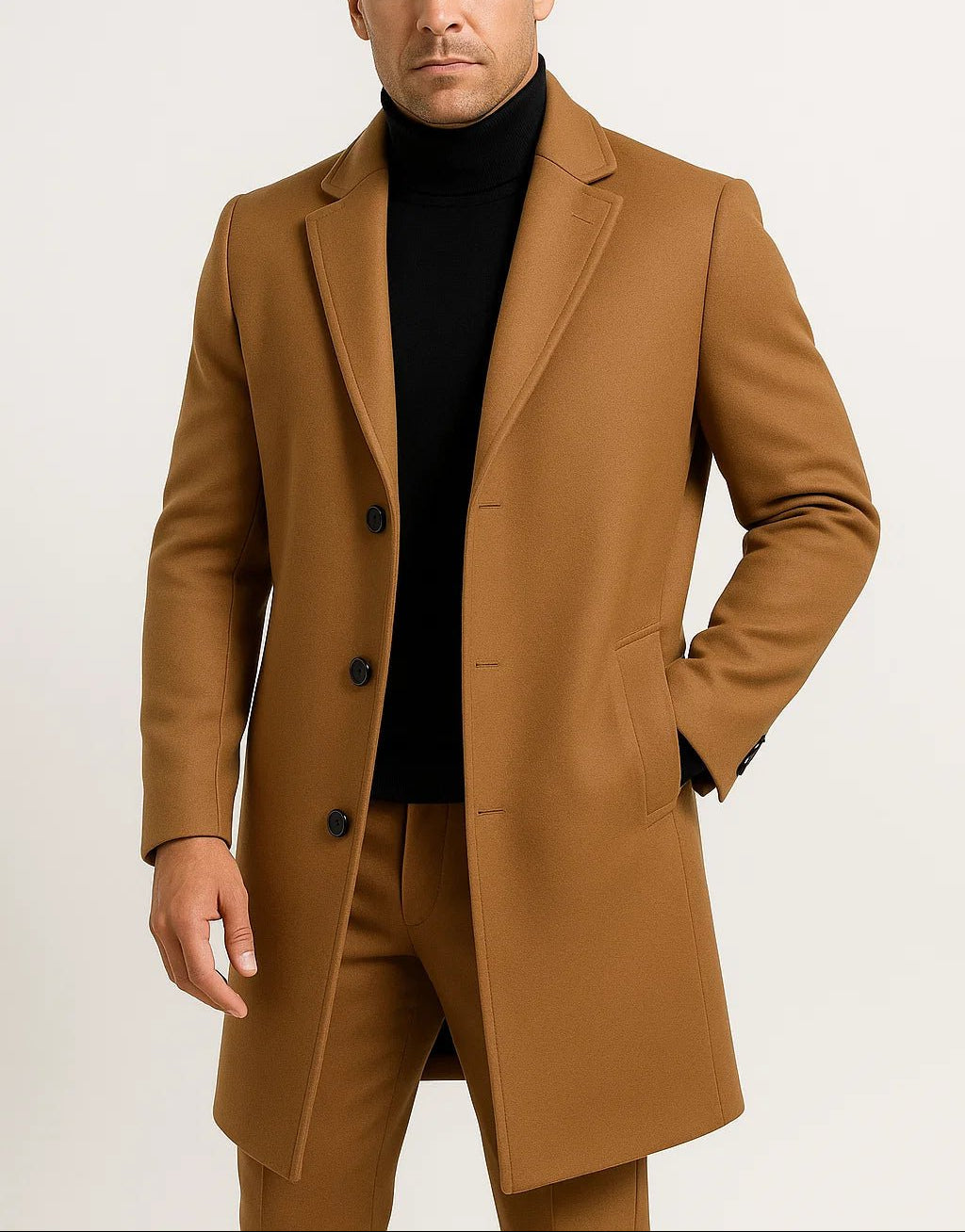 Royce - Men's Single-Button Wool-Blend Coat