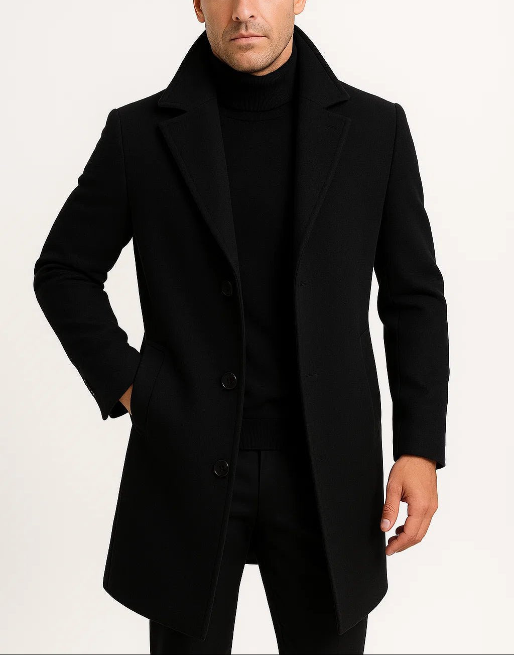 Royce - Men's Single-Button Wool-Blend Coat