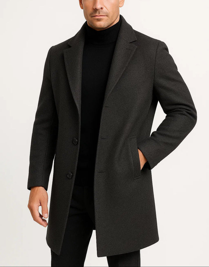 Royce - Men's Single-Button Wool-Blend Coat