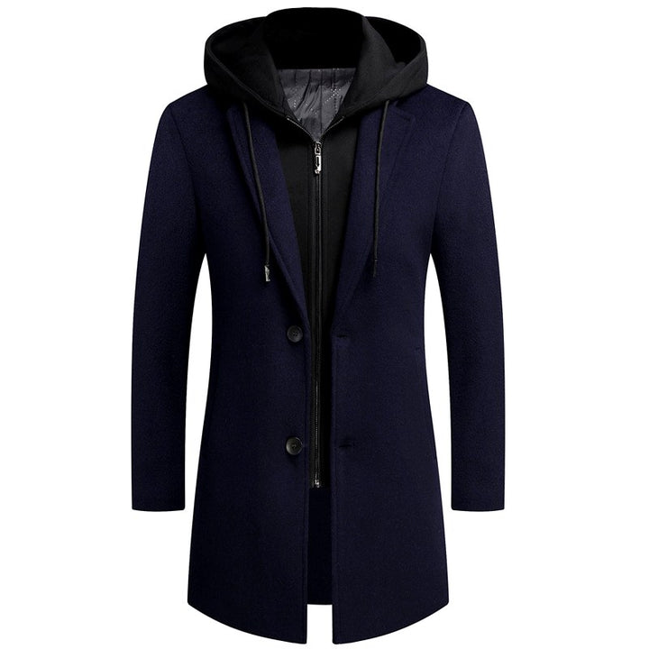 Rutherford - Men's Hooded Wool Blend Overcoat 5