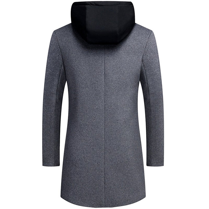 Rutherford - Men's Hooded Wool Blend Overcoat 6