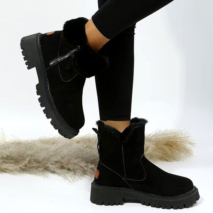 Samantha - Women's Fur Lined Snow Boots with Side Zip 3