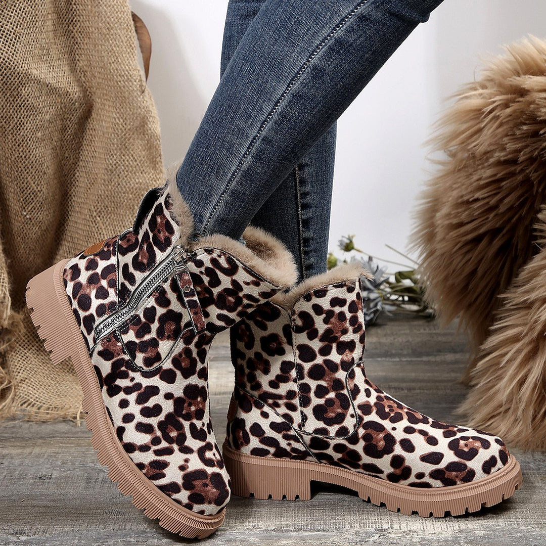 Samantha - Women's Fur Lined Snow Boots with Side Zip 9