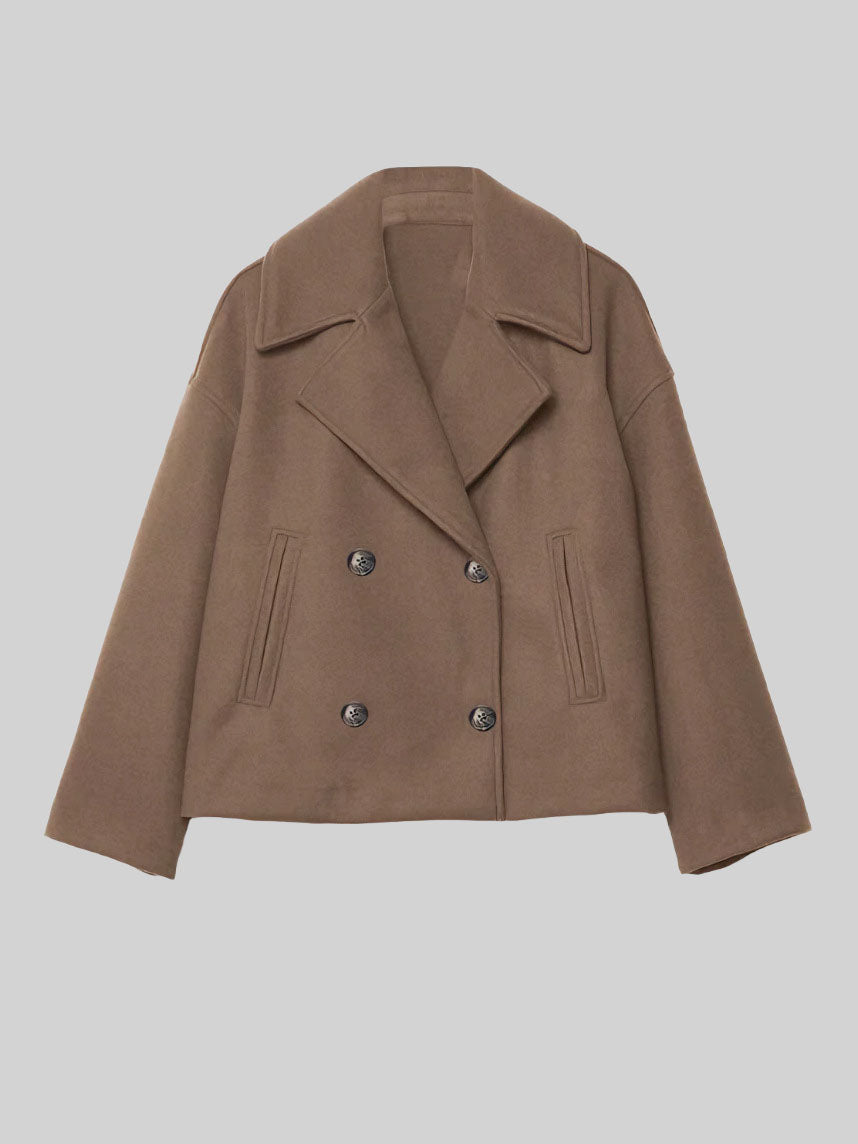 Samara - Women's Double-Breasted Button Front Jacket