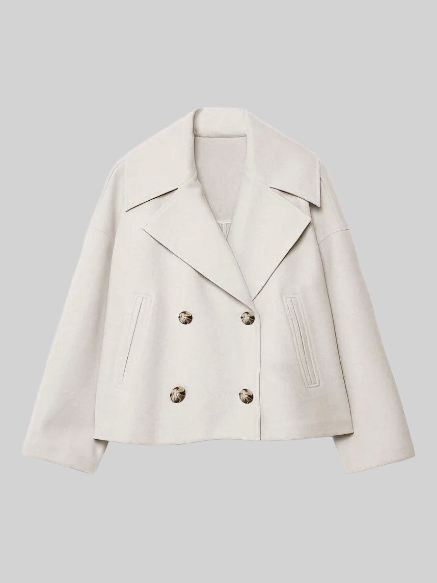 Samara - Women's Double-Breasted Button Front Jacket