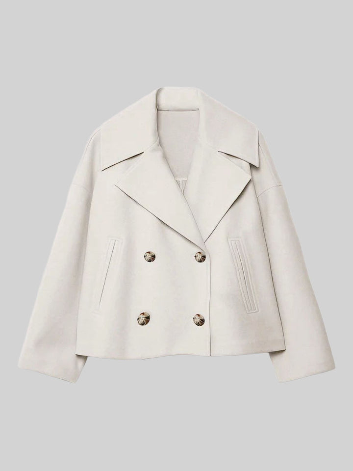Samara - Women's Double-Breasted Button Front Jacket