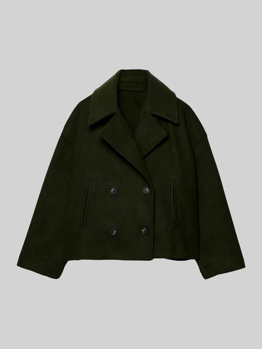 Samara - Women's Double-Breasted Button Front Jacket