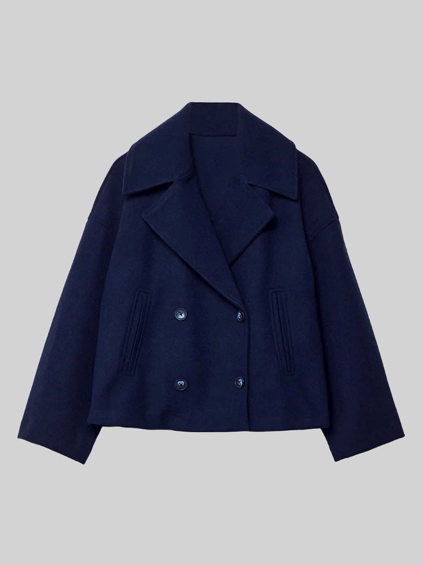 Samara - Women's Double-Breasted Button Front Jacket