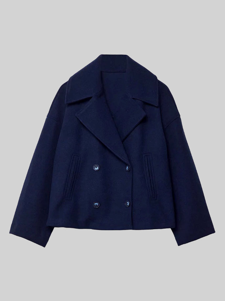 Samara - Women's Double-Breasted Button Front Jacket