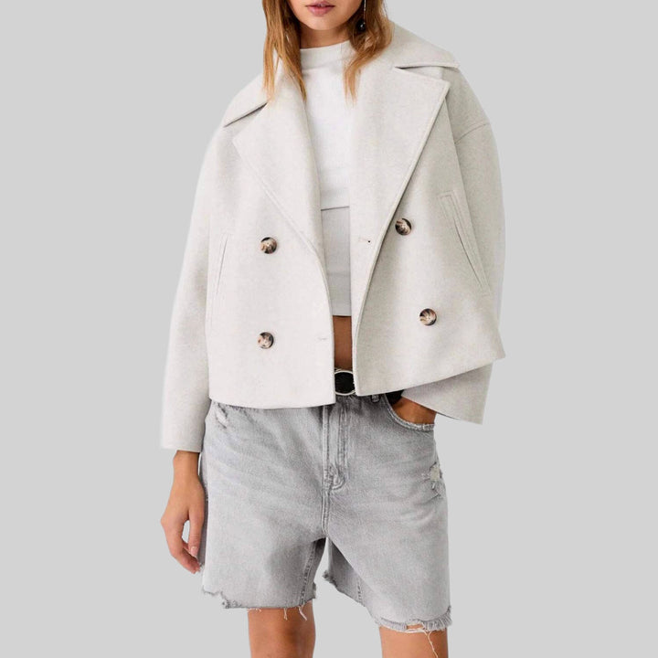 Samara - Women's Double-Breasted Button Front Jacket