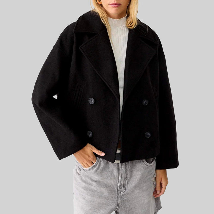 Samara - Women's Double-Breasted Button Front Jacket