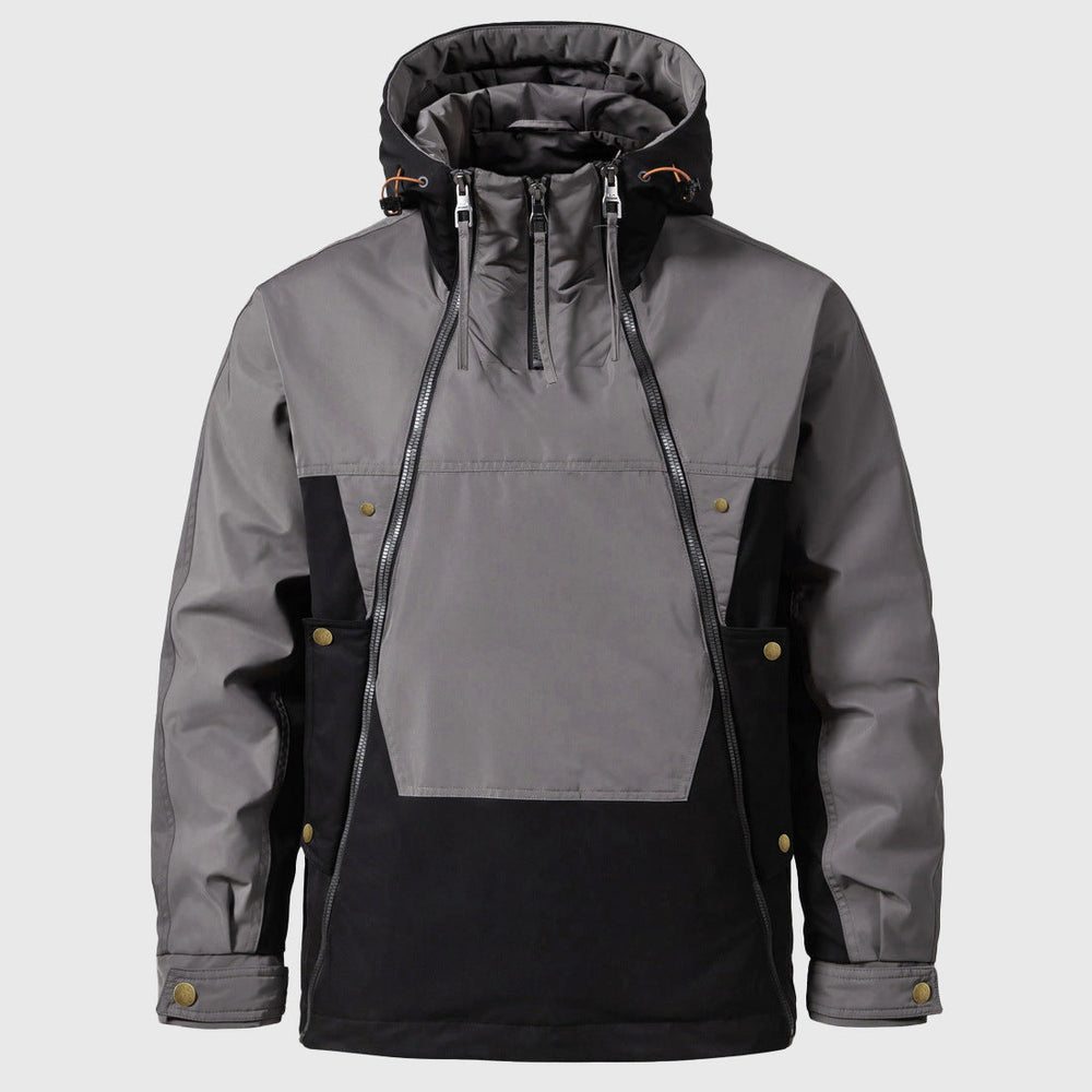 Samuel - Men's Color-Block Hooded  Insulated Down Jacket