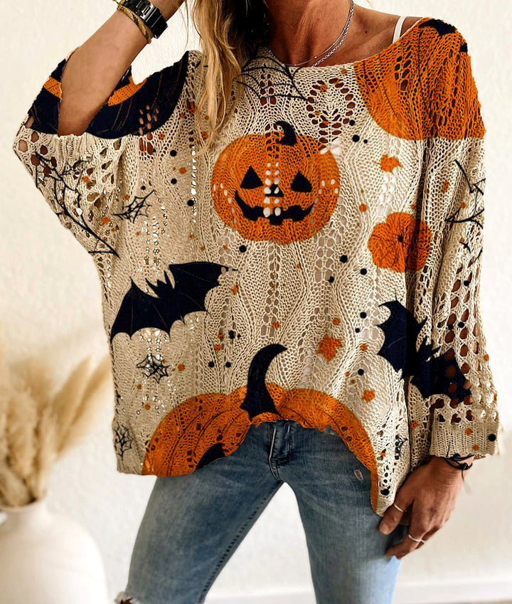Sandra - Women's Crochet Halloween Pattern Sweater 2