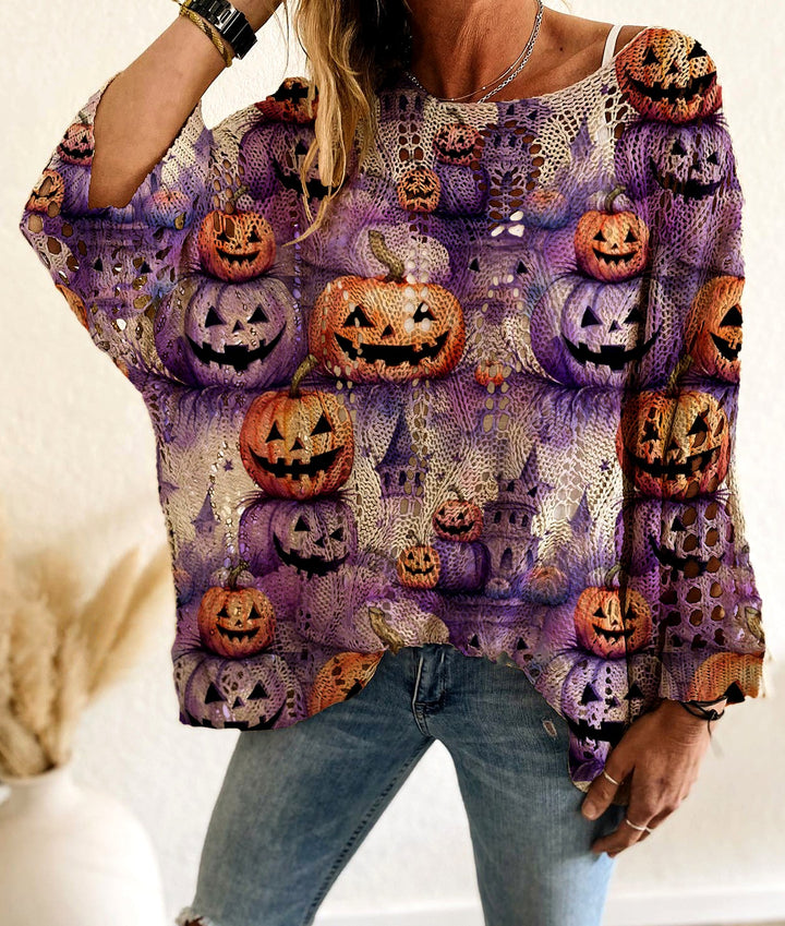 Sandra - Women's Crochet Halloween Pattern Sweater 3