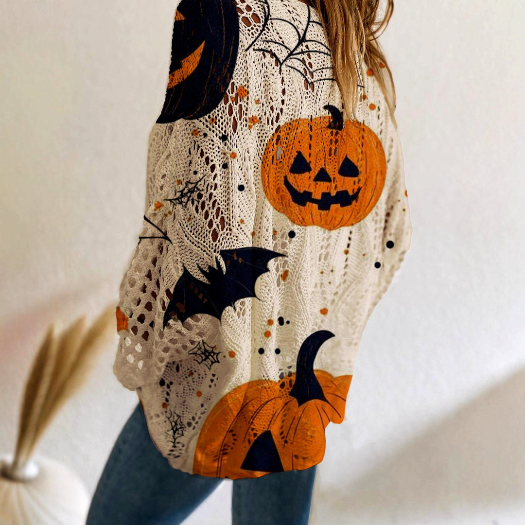 Sandra - Women's Crochet Halloween Pattern Sweater 9