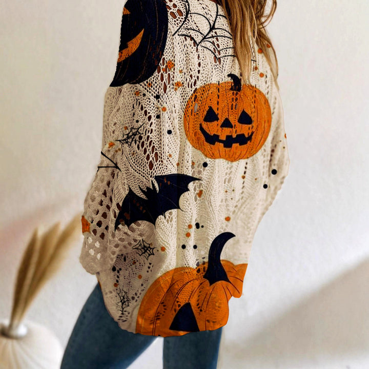 Sandra - Women's Crochet Halloween Pattern Sweater 9