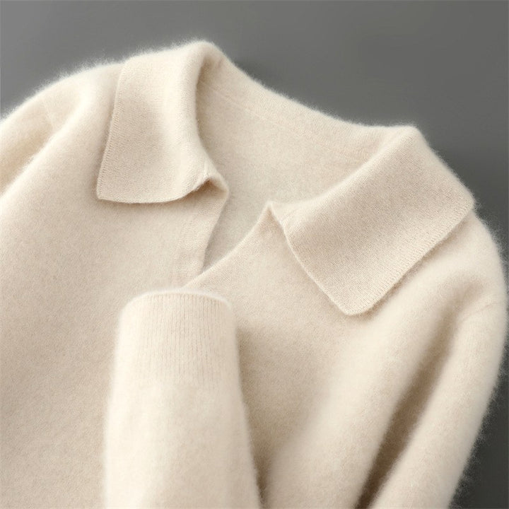 Sanjo - Men's Wool Collared Knit Sweater 1