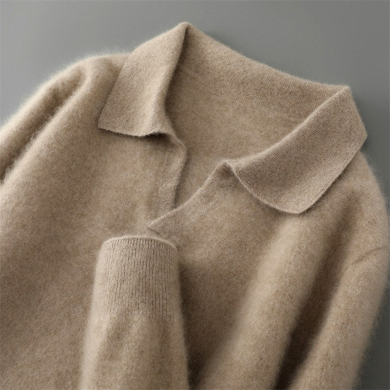 Sanjo - Men's Wool Collared Knit Sweater 5