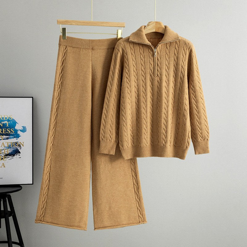 Selah - Women’s Cable Knit Sweater and Pants Set 2