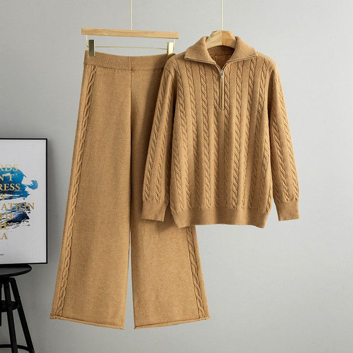 Selah - Women’s Cable Knit Sweater and Pants Set 2