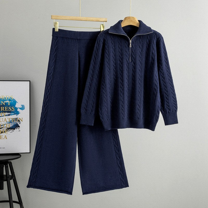 Selah - Women’s Cable Knit Sweater and Pants Set 3
