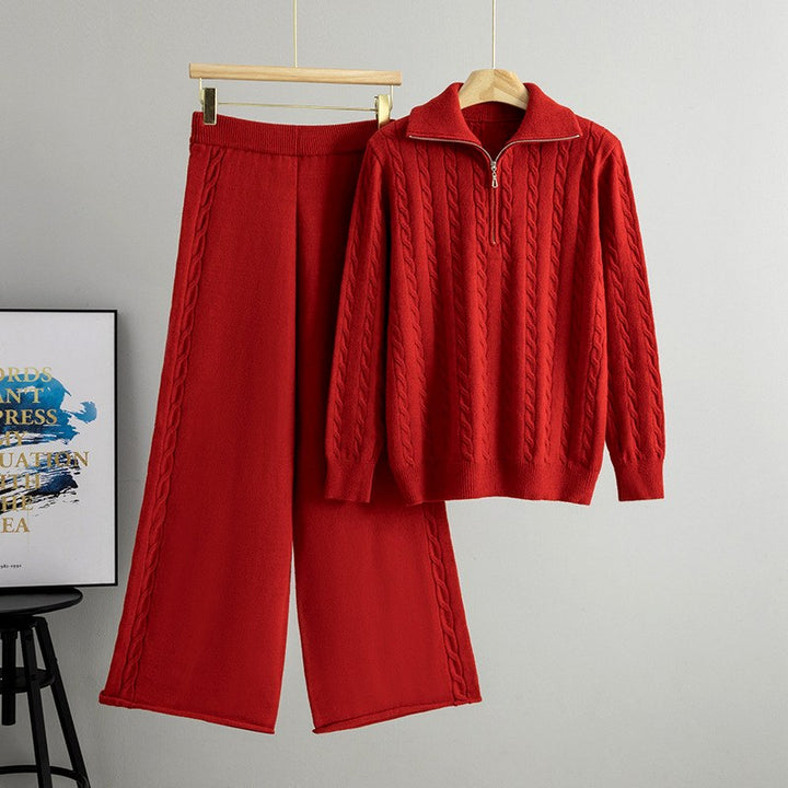 Selah - Women’s Cable Knit Sweater and Pants Set 4