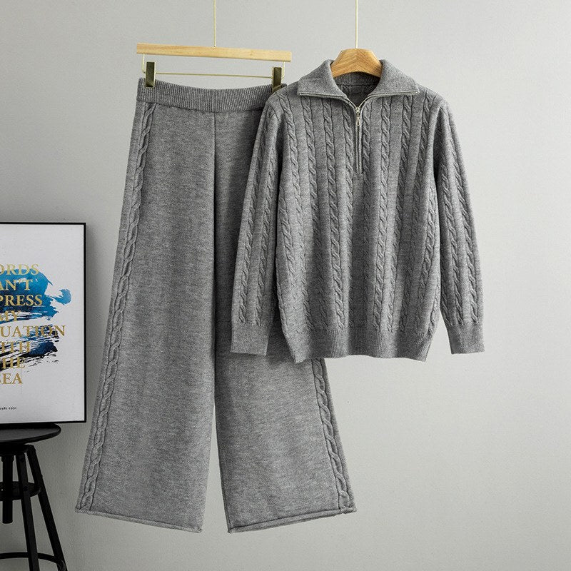 Selah - Women’s Cable Knit Sweater and Pants Set 6
