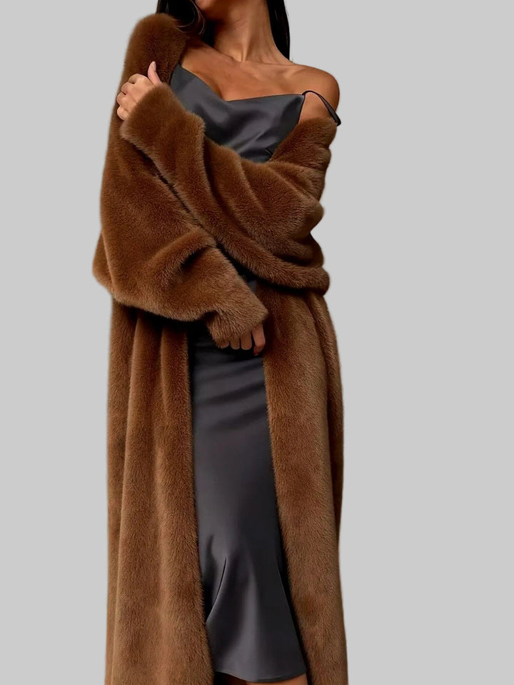 Serenity - Women's Plush Fur Long Cardigan 4