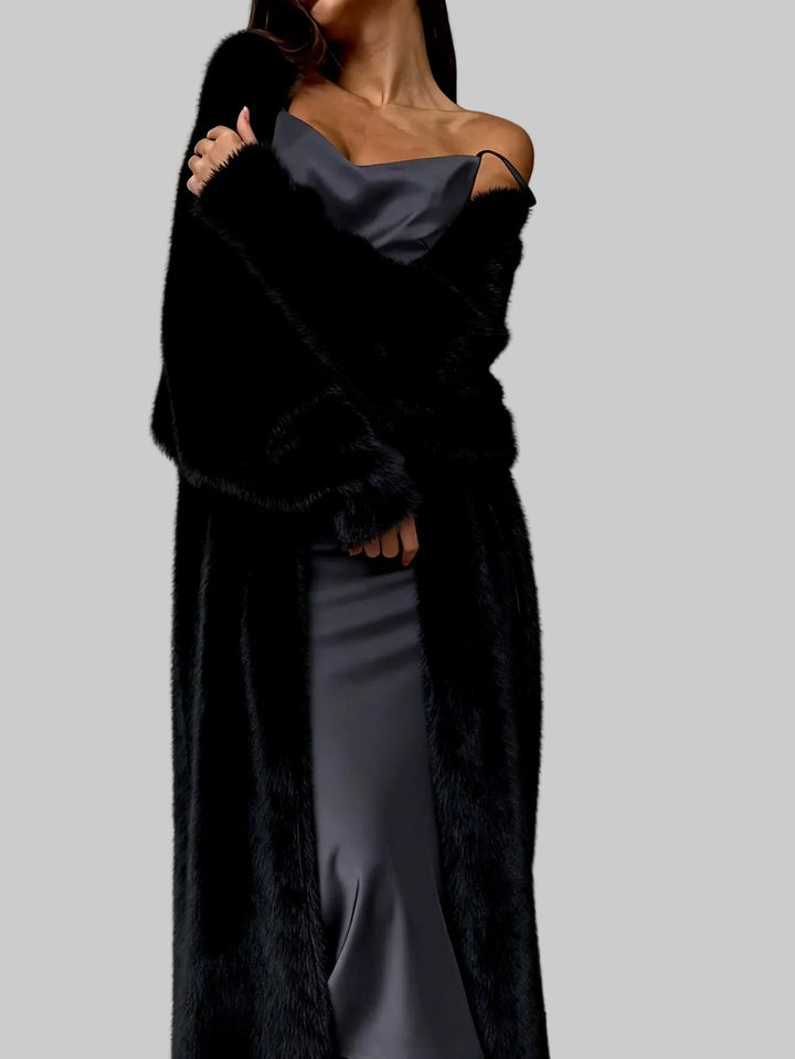 Serenity - Women's Plush Fur Long Cardigan 5