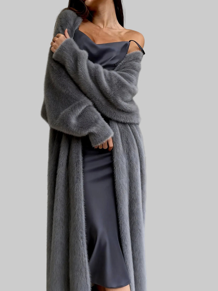 Serenity - Women's Plush Fur Long Cardigan 6
