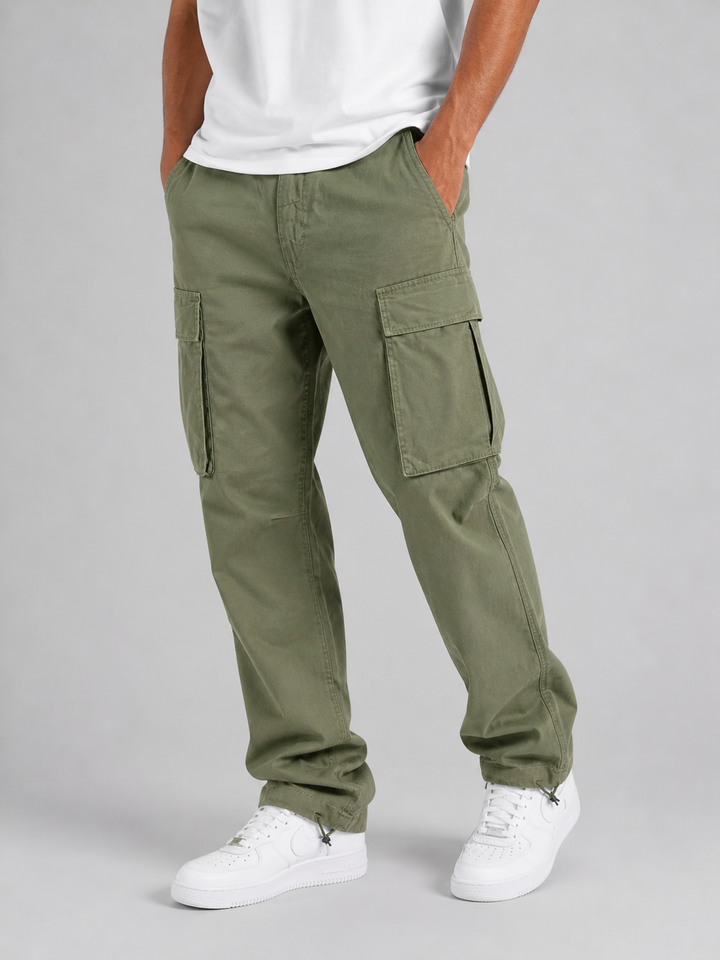 Seth - Men's Straight-Leg Cargo Pants with Utility Pockets