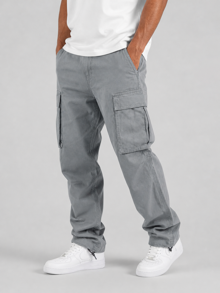 Seth - Men's Straight-Leg Cargo Pants with Utility Pockets