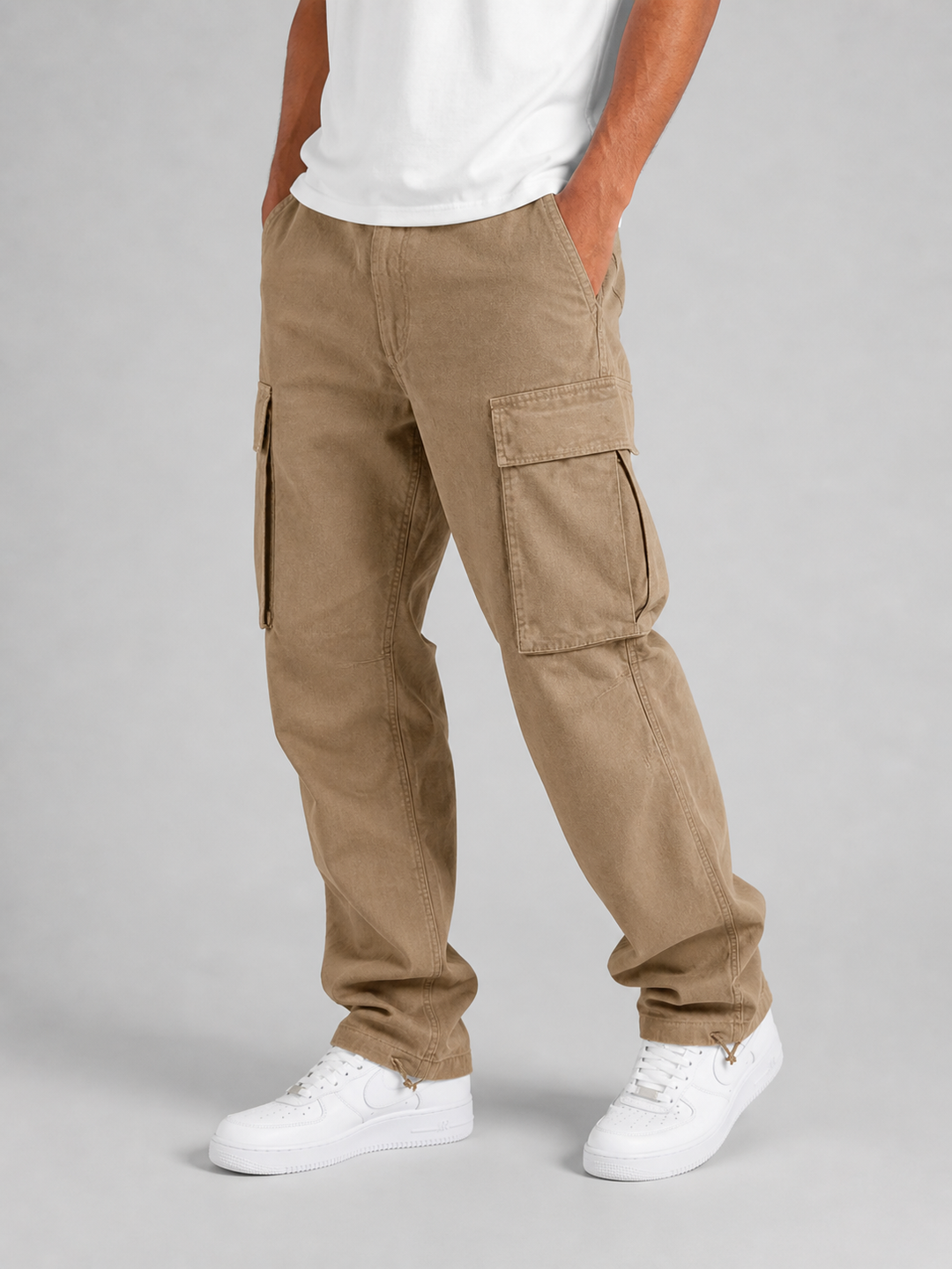 Seth - Men's Straight-Leg Cargo Pants with Utility Pockets