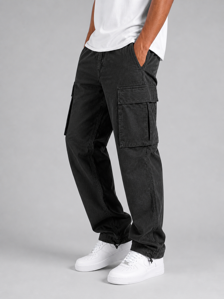 Seth - Men's Straight-Leg Cargo Pants with Utility Pockets