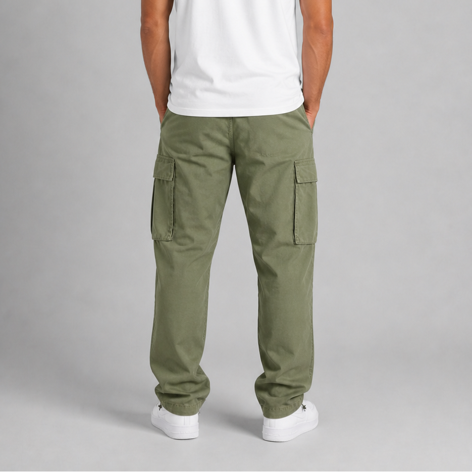 Seth - Men's Straight-Leg Cargo Pants with Utility Pockets