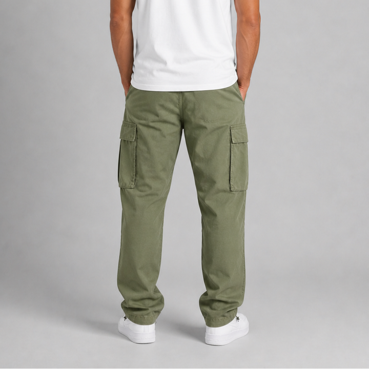 Seth - Men's Straight-Leg Cargo Pants with Utility Pockets