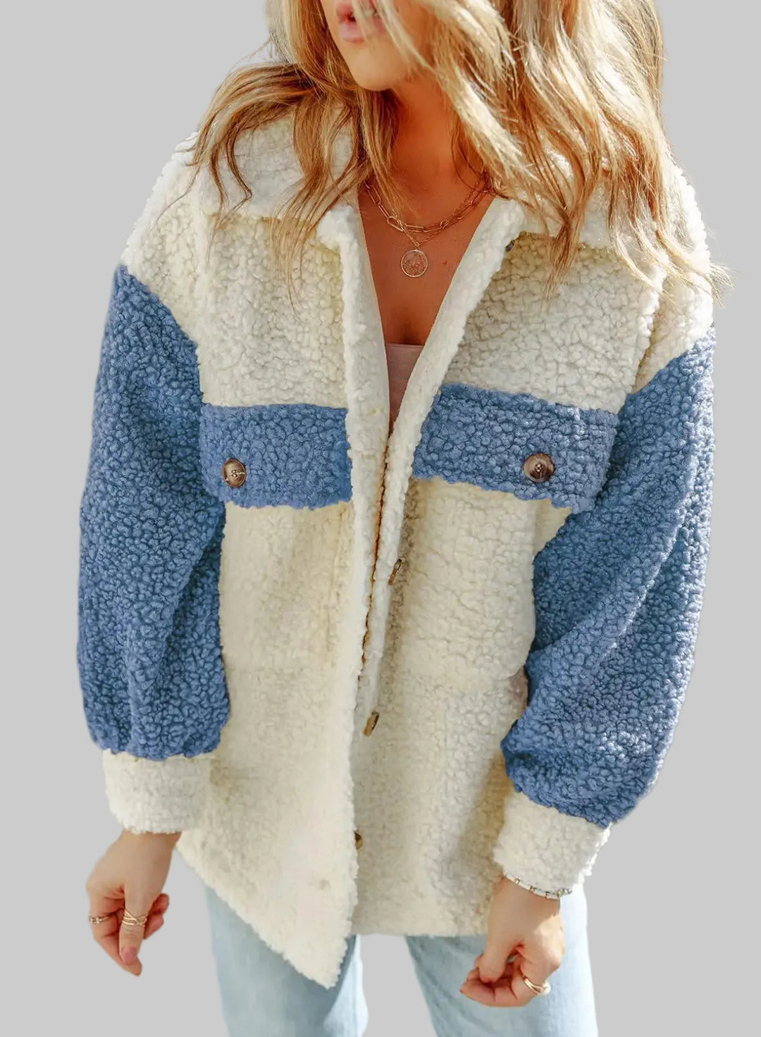 Shiloh - Women's Sherpa Button-Front Jacket