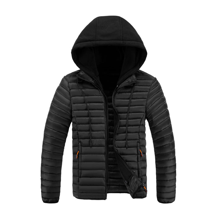 Spencer - Men's Hooded Quilted Puffer Jacket with Zip Pockets 1