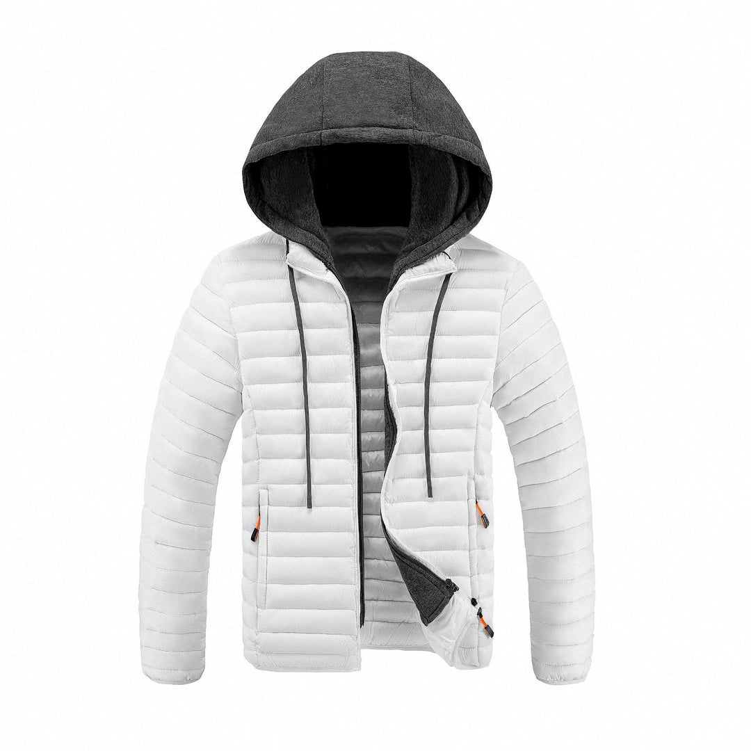 Spencer - Men's Hooded Quilted Puffer Jacket with Zip Pockets 2
