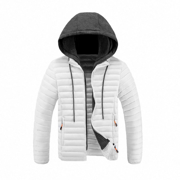 Spencer - Men's Hooded Quilted Puffer Jacket with Zip Pockets 2