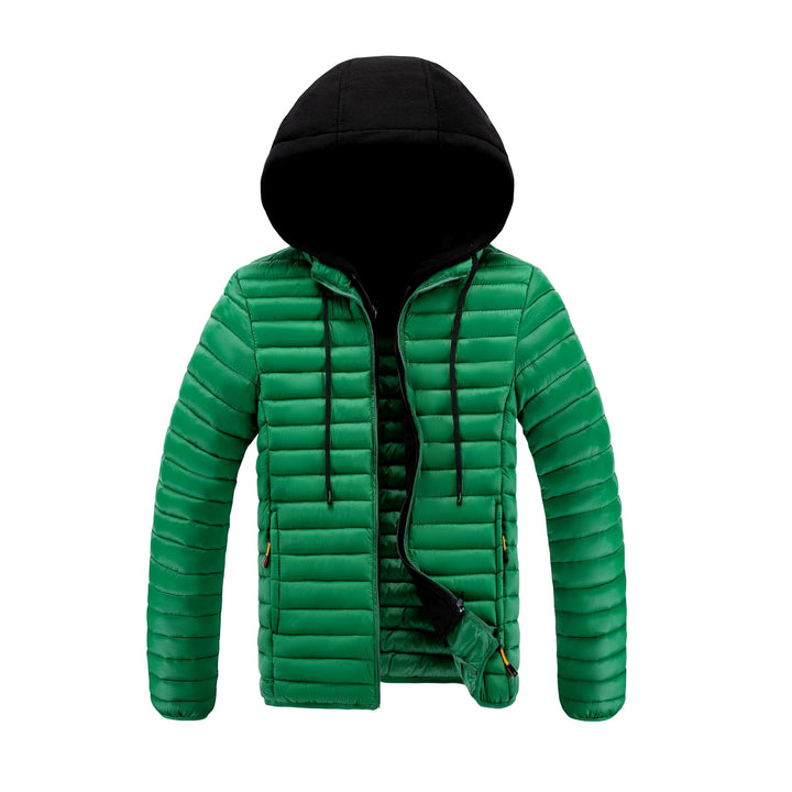 Spencer - Men's Hooded Quilted Puffer Jacket with Zip Pockets 4