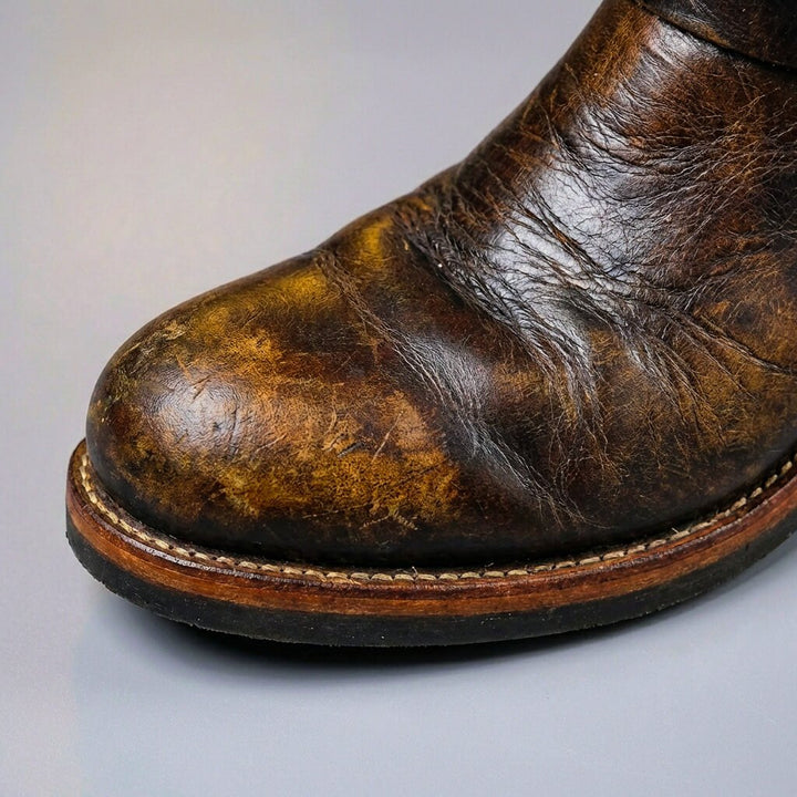 Sullivan - Men's Buckle-Strap Vintage Leather Boots