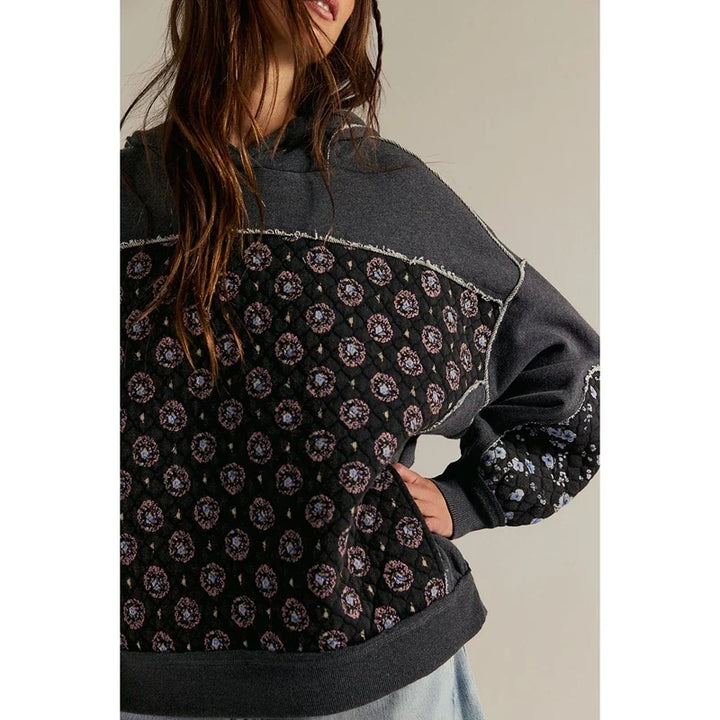 Taylor - Women's Oversized Quilted Patchwork Hoodie