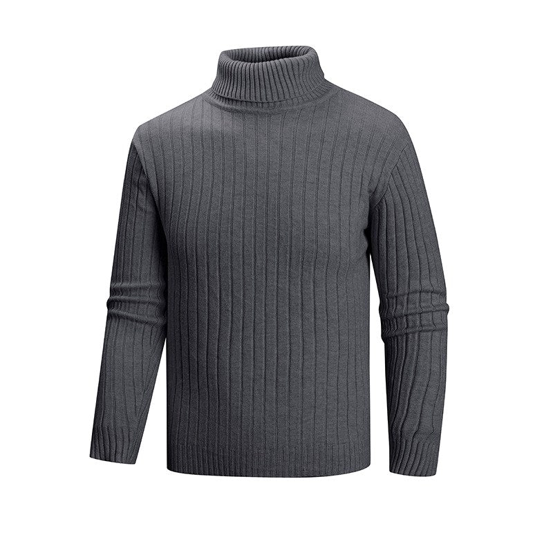 Timothy - Men's Ribbed Turtleneck Knit Sweater 4