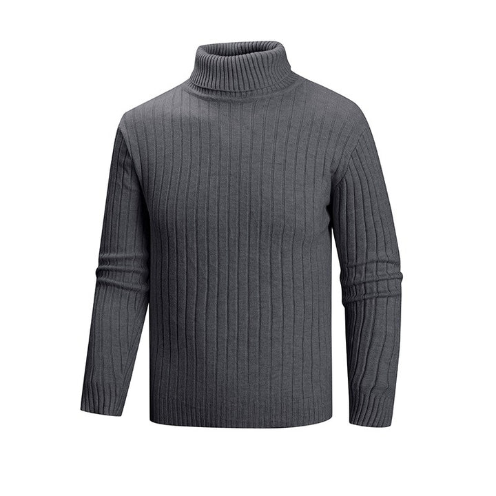 Timothy - Men's Ribbed Turtleneck Knit Sweater 4